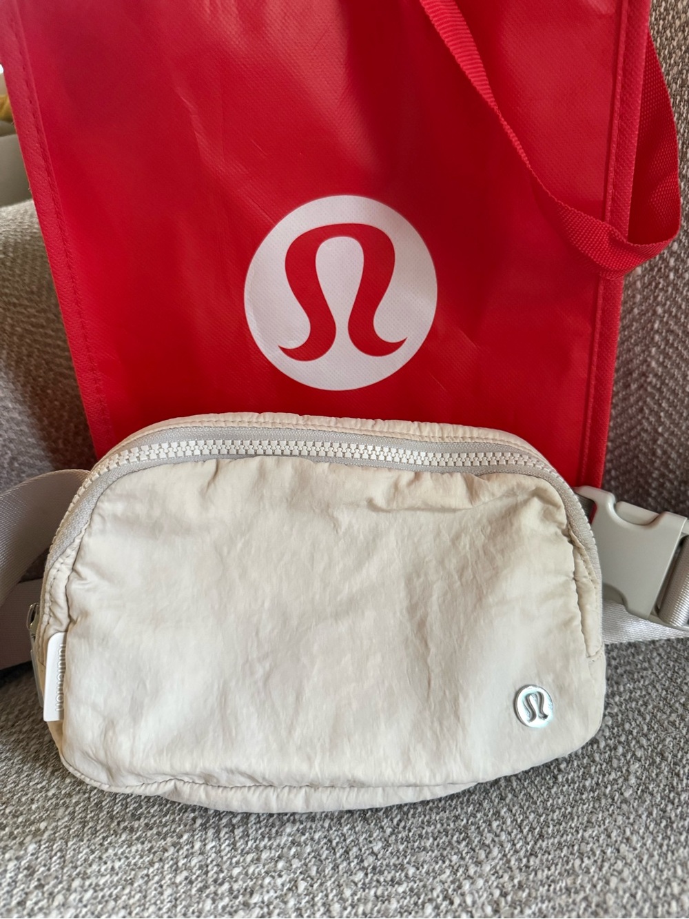 lululemon athletica Cream Waist Belt Bag